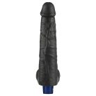 10.5" REAL SOFTEE Rechargeable Vibrating Dildo(Black)_B15O50_4