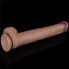 14.5'' Dual Layered Bendable Silicone Cock XXL(Flesh)