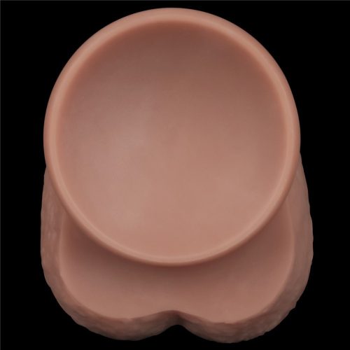 14.5'' Dual Layered Bendable Silicone Cock XXL(Flesh)