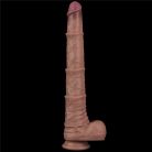16'' Dual Layered Bendable Silicone Cock XXL(Flesh)