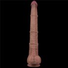 16'' Dual Layered Bendable Silicone Cock XXL(Flesh)