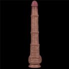 16'' Dual Layered Bendable Silicone Cock XXL(Flesh)