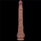 16'' Dual Layered Bendable Silicone Cock XXL(Flesh)