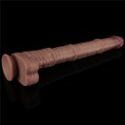 16'' Dual Layered Bendable Silicone Cock XXL(Flesh)