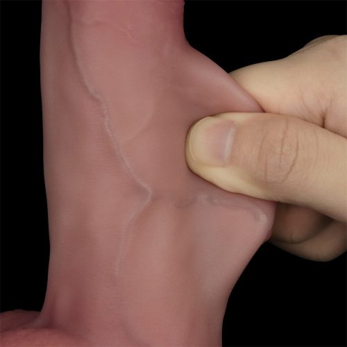 8'' Sliding Skin Pro II Dual Layer Silicone Dong