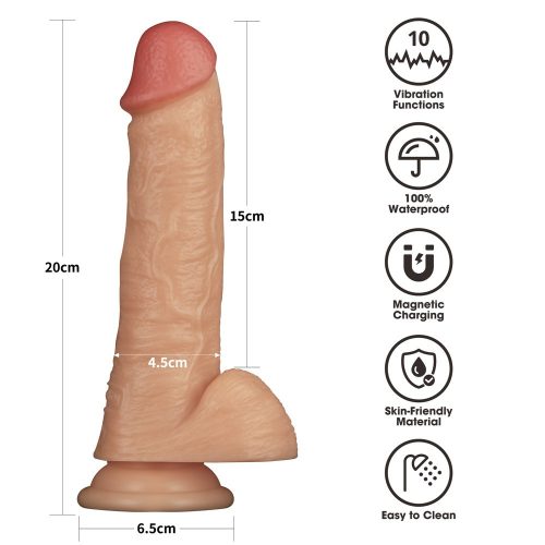 Vibrating Enhanced Strap on Set 8'' XS/S/M