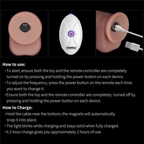 8" Vibrating Sliding Skin Pro II Silicone Dong