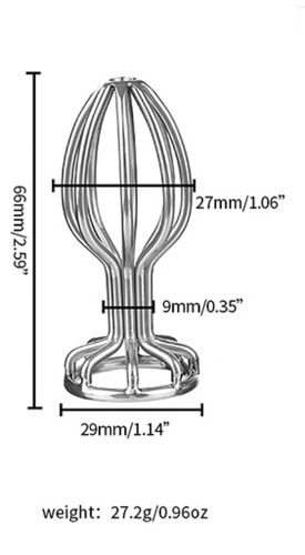 Stainless Anal Plug S