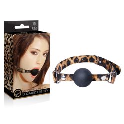 LEOPARD FRENZY SILICONE GAG BALL_B0O25_4
