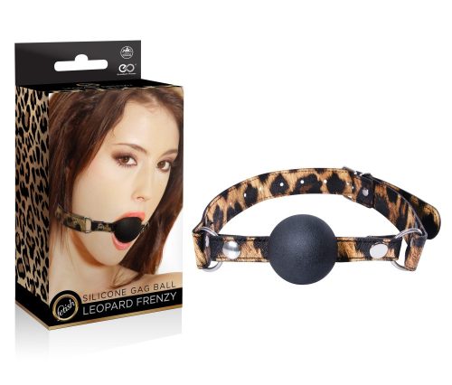 LEOPARD FRENZY SILICONE GAG BALL_B0O25_4