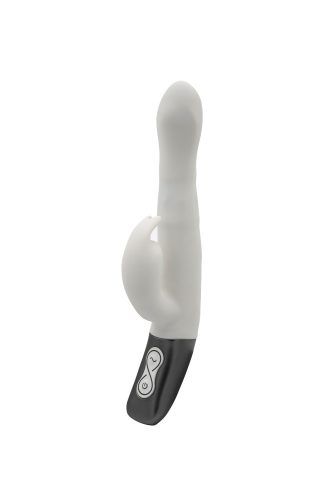 TITANZ 8.5" SILICONE RECHARGEABLE VIBRATOR IN IVORY WHITE_B15O25_4