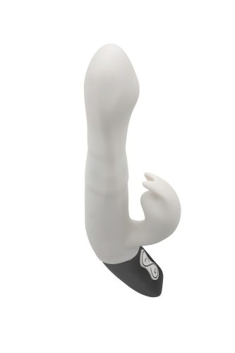 TITANZ 8.5" SILICONE RECHARGEABLE VIBRATOR IN IVORY WHITE_B15O25_4