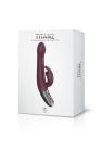 TITANZ 8.5" SILICONE RECHARGEABLE VIBRATOR IN RUBINE RED_B15O25_4