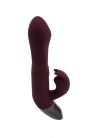 TITANZ 8.5" SILICONE RECHARGEABLE VIBRATOR IN RUBINE RED_B15O25_4