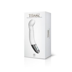   TITANZ 8" SILICONE RECHARGEABLE VIBRATOR IN IVORY WHITE_B15O25_4