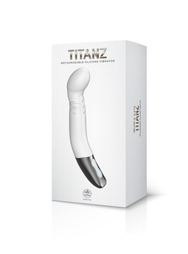 TITANZ 8" SILICONE RECHARGEABLE VIBRATOR IN IVORY WHITE_B15O25_4