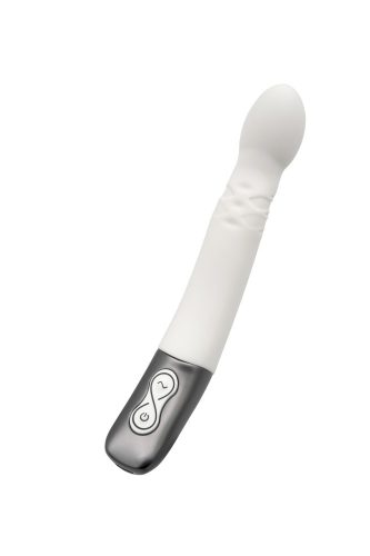 TITANZ 8" SILICONE RECHARGEABLE VIBRATOR IN IVORY WHITE_B15O25_4