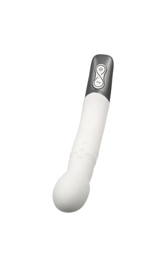 TITANZ 8" SILICONE RECHARGEABLE VIBRATOR IN IVORY WHITE_B15O25_4