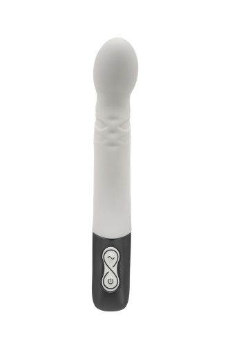 TITANZ 8" SILICONE RECHARGEABLE VIBRATOR IN IVORY WHITE_B15O25_4