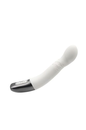 TITANZ 8" SILICONE RECHARGEABLE VIBRATOR IN IVORY WHITE_B15O25_4