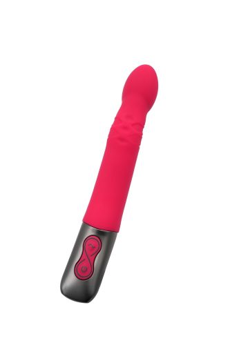 TITANZ 8" SILICONE RECHARGEABLE VIBRATOR IN PINK_B15O25_4