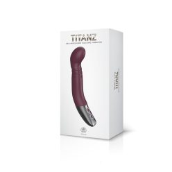   TITANZ 8" SILICONE RECHARGEABLE VIBRATOR IN RUBINE RED_B15O25_4