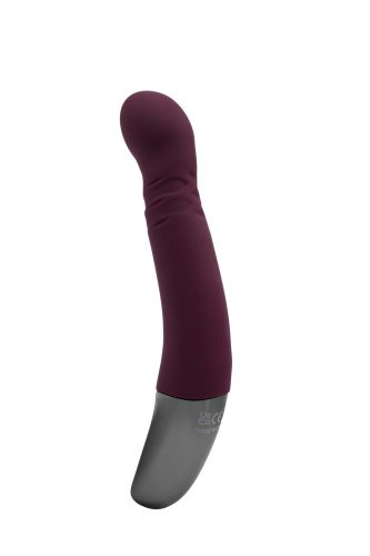 TITANZ 8" SILICONE RECHARGEABLE VIBRATOR IN RUBINE RED_B15O25_4