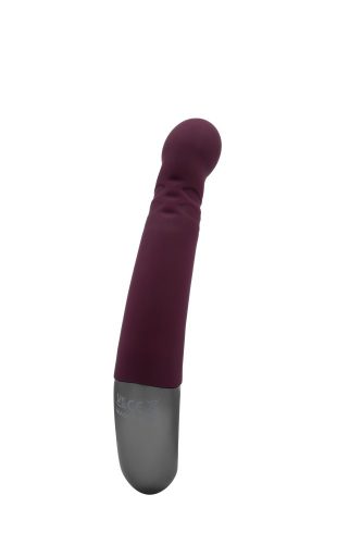 TITANZ 8" SILICONE RECHARGEABLE VIBRATOR IN RUBINE RED_B15O25_4