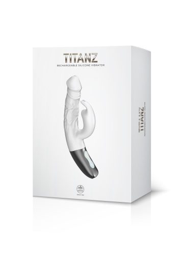 TITANZ 7" SILICONE RECHARGEABLE VIBRATOR IN IVORY WHITE_B15O25_4