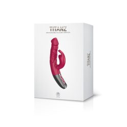   TITANZ 7" SILICONE RECHARGEABLE VIBRATOR IN PINK_B15O25_4