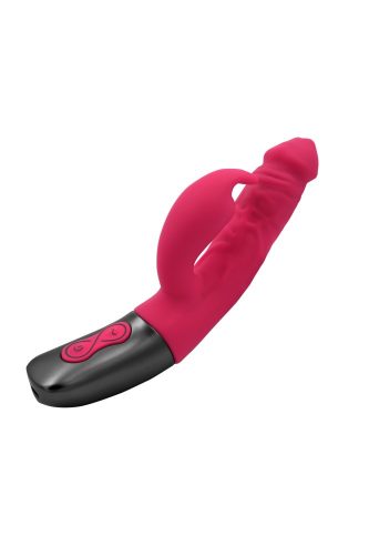 TITANZ 7" SILICONE RECHARGEABLE VIBRATOR IN PINK_B15O25_4