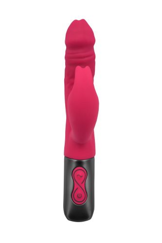 TITANZ 7" SILICONE RECHARGEABLE VIBRATOR IN PINK_B15O25_4