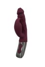 TITANZ 7" SILICONE RECHARGEABLE VIBRATOR IN RUBINE RED_B15O25_4
