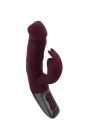 TITANZ 7" SILICONE RECHARGEABLE VIBRATOR IN RUBINE RED_B15O25_4