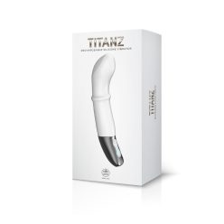   TITANZ 7" SILICONE RECHARGEABLE VIBRATOR IN IVORY WHITE_B15O25_4