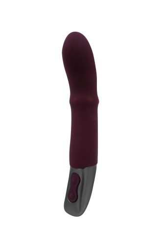 TITANZ 7" SILICONE RECHARGEABLE VIBRATOR IN RUBINE RED_B15O25_4