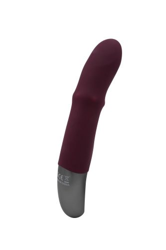 TITANZ 7" SILICONE RECHARGEABLE VIBRATOR IN RUBINE RED_B15O25_4