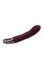 TITANZ 7" SILICONE RECHARGEABLE VIBRATOR IN RUBINE RED_B15O25_4