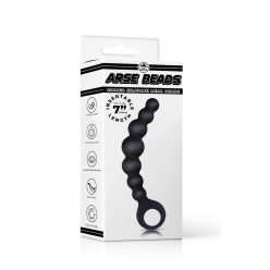 Arse Beads 7" Ribbed Silicone Anal Beads I