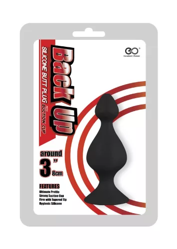 Back Up 3" Silicone Butt Plug w/Suction Cup II