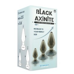 Black Axinite 3 IN 1 Anal Plug Kit Set III