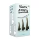 Black Axinite 3 in 1 Anal Plug Kit Set IV
