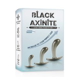 Black Axinite 3 in 1 Anal Plug Kit Set I