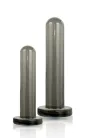 Black Axinite 2 in 1 Anal Plug Kit Set