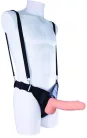 AROUND 8" SILICONE HOLLOW STRAP ON WITH PU HARNESS