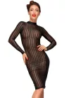 Classic dress made of elastic tulle - XL