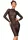Classic dress made of elastic tulle - XL