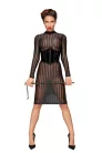 Classic dress made of elastic tulle - XL