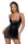 Powerwetlook dress with lace inserts - XL