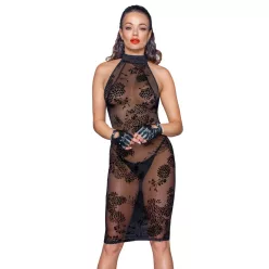 Midi tulle dress with velvet straps in the back - XL